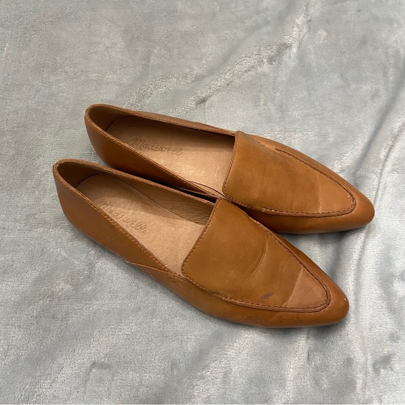 Madewell The Frances Skimmer in Leather English saddle brown - Picture 10 of 12